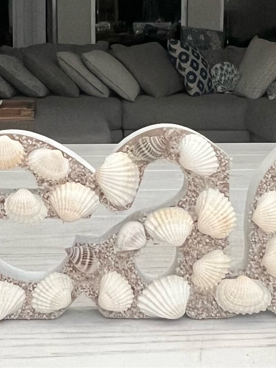 Hobby Lobby Other - Wooden Beach Decorative Sign with Sand and Seashells - Coastal Beach Decor